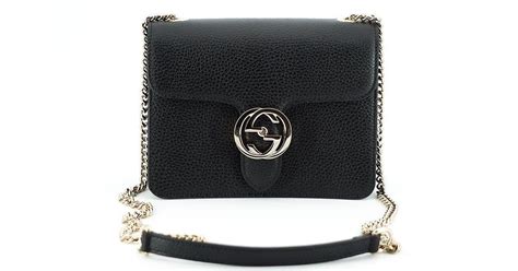 gucci black calf leather dollar shoulder bag|gucci textured leather shoulder bag.